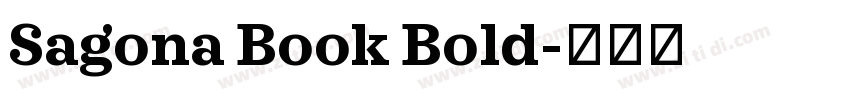 Sagona Book Bold字体转换